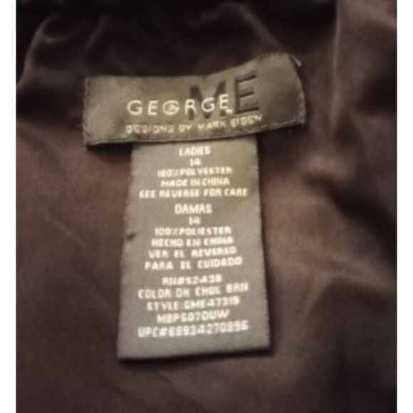 George ME by Mark Eisen Women's Size14 Flowy Mini Skirt - Picture 5 of 6